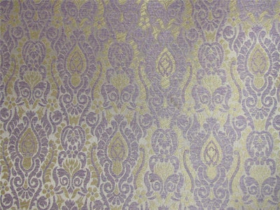 Brocade fabric silver lavender x light gold color 44" wide BRO650[3]