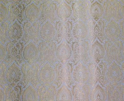 Brocade fabric ivory x metallic gold color 44" wide Bro662B[3]