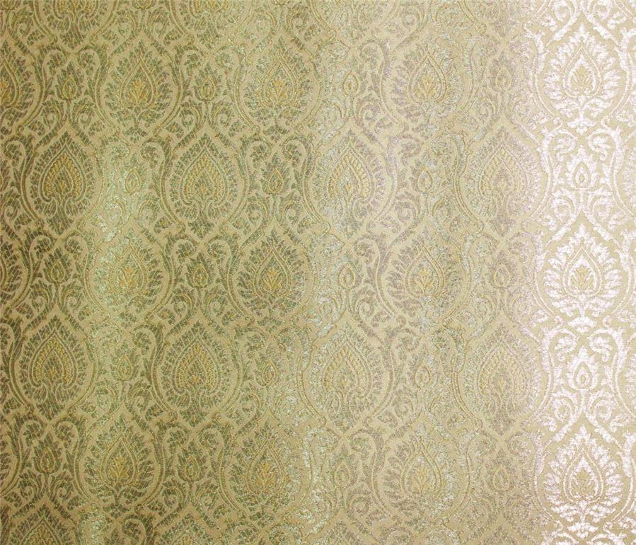 Brocade fabric gold x metallic gold color 44&quot;wide