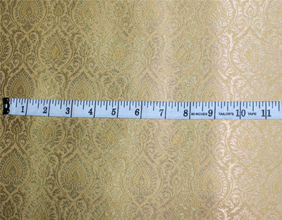 Brocade fabric gold x metallic gold color 44&quot;wide