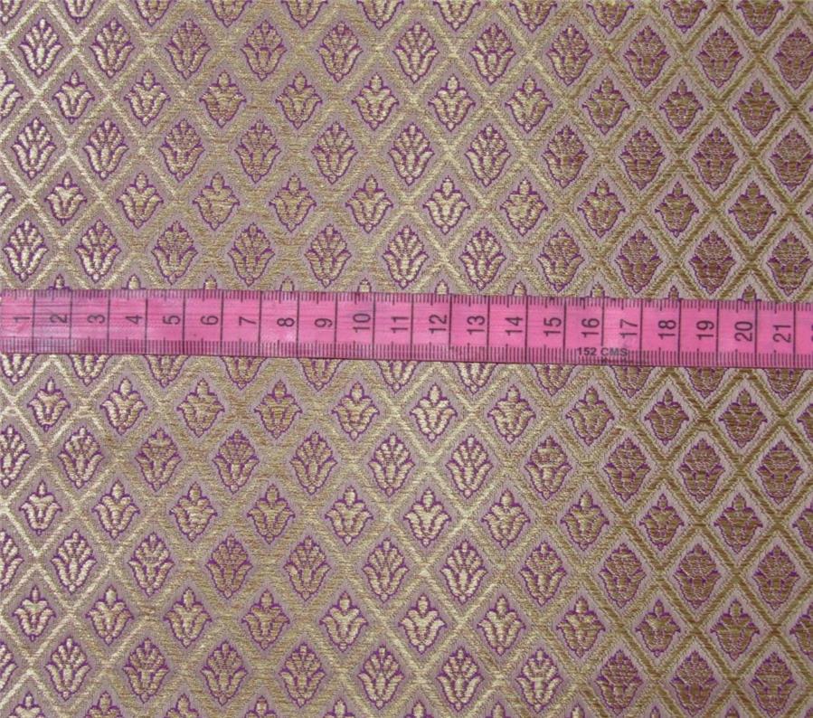 Brocade Fabric lavender x gold Color 44&quot;wide