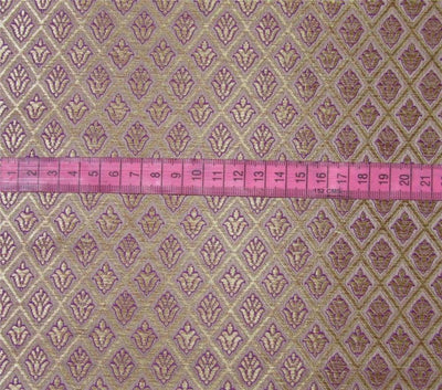 Brocade Fabric lavender x gold Color 44&quot;wide