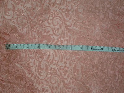 SPUN BROCADE FABRIC Peach COLOR 44&quot; BRO346[4]