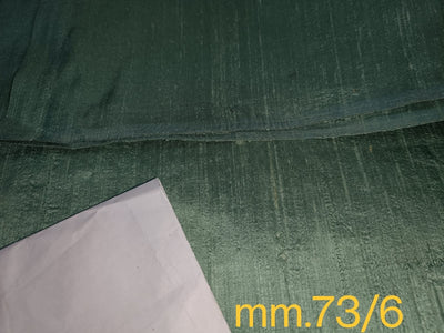 100% Pure SILK Dupioni FABRIC green colour 54&quot; widewith slubs*MM73[6]