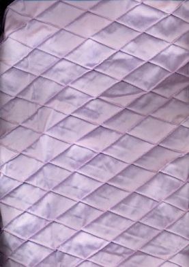 LILAC LAVENDER SILK DUPIONI pintuck Fabric {diamond } - The Fabric Factory