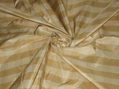 SILK TAFFETA FABRIC 54&quot; Beige &amp; cream colour gorgeous plaids