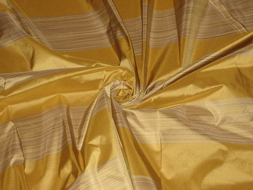 SILK TAFFETA FABRIC 54&quot; w multi colour gorgeous horizontal stripes