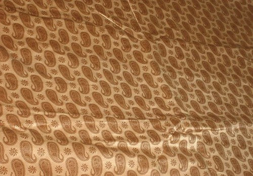 Silk Brocade~Width 44&quot; Light Bronze paisleys BRO6[1]