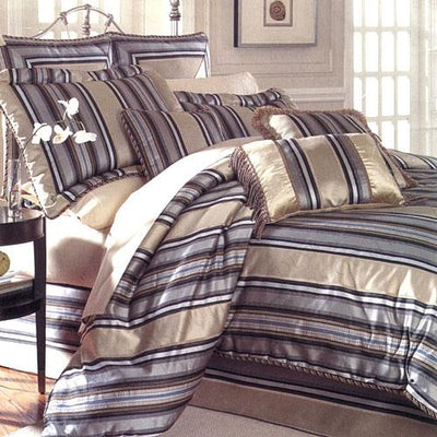 silk dupioni silk 44&quot; Black,Brown &amp; White colour stripes