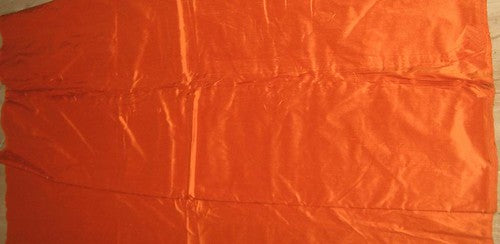 silk dupioni silk 54&quot; width -Bright Orange colour