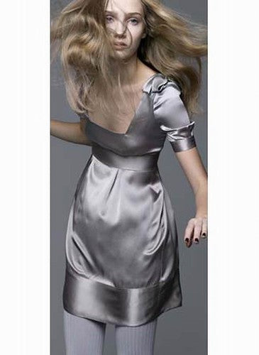 SILK TAFFETA FABRIC- Cloudy Grey colour TAF35 54&quot; wide