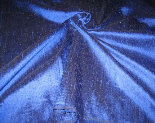 silk dupioni silk 44&quot; width -Royal Blue colour