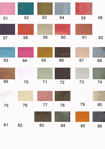 SILK TAFFETA SHADE CHART - The Fabric Factory