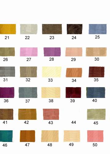 SILK TAFFETA SHADE CHART - The Fabric Factory