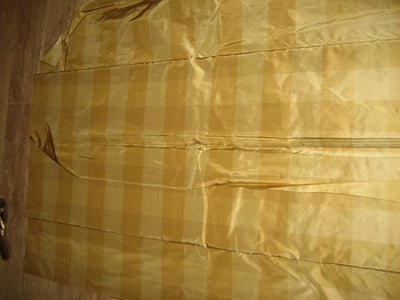 SILK TAFFETA FABRIC 54&quot; Shades of Gold colour plaids