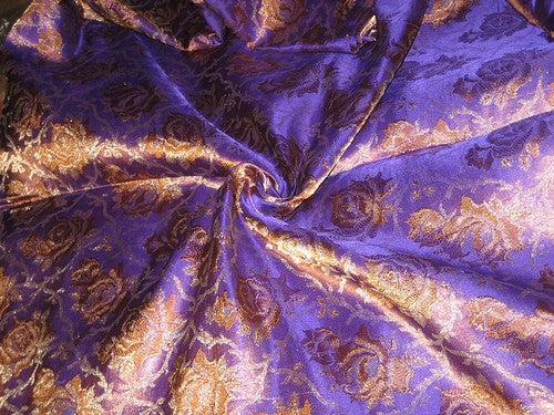 Silk Brocade Fabric ~Width 44&quot;