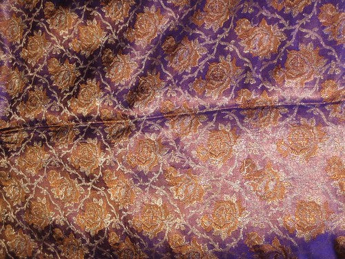 Silk Brocade Fabric ~Width 44&quot;