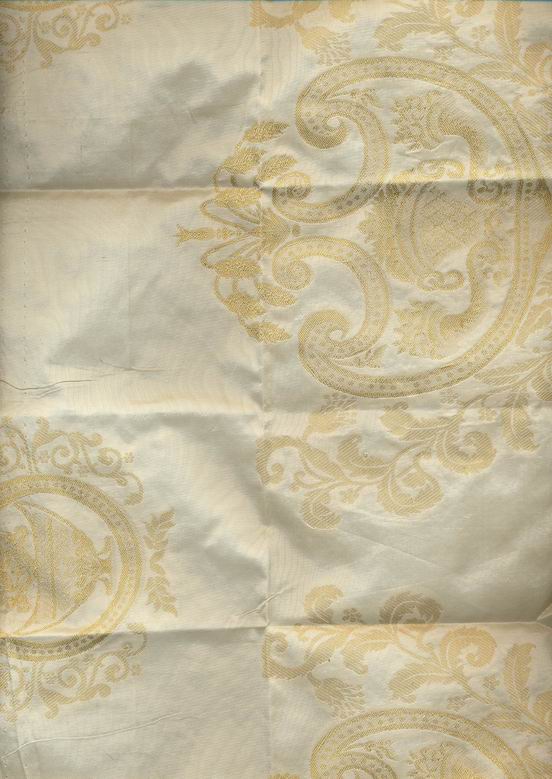 silk taffeta jacquard 54&quot; champagne / gold