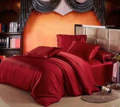 53 momme polyester dutchess satin 54&quot; wide- maroon x black