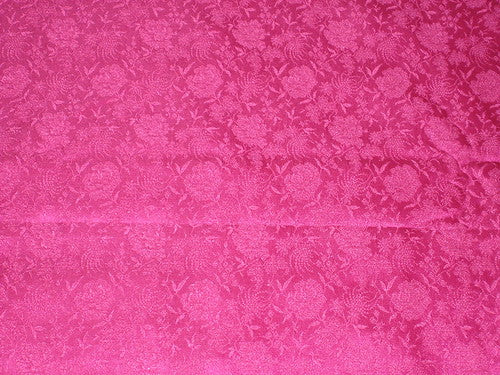 Silk Brocade fabric Pink