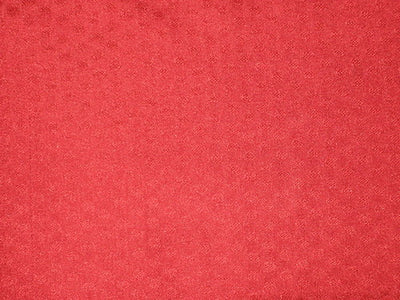 Pure SILK BROCADE FABRIC Medium Red Colour