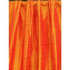 100% PURE SILK DUPIONI FABRIC BRIGHT ORANGE colour 54&quot; wide WITH SLUBS*