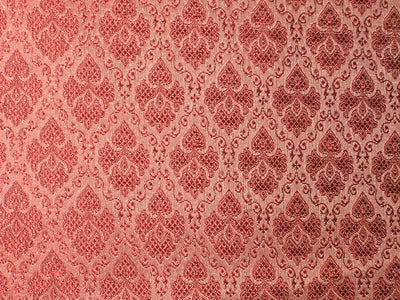 Silk Brocade Fabric Wine Red &amp; Grey 44" wide BRO61[5]