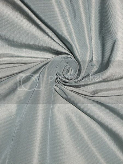 SILK Dupioni FABRIC 54&quot; Smoky Blue with Self stripes