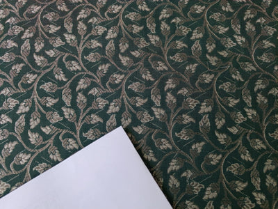 Brocade jacquard fabric 44" wide available in two colors BRO870 silver grey and green