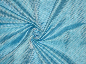 SILK BROCADE FABRIC Baby Blue color 44&quot;