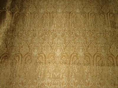 Silk Brocade Fabric Antique Gold,Gold &amp; Bronze