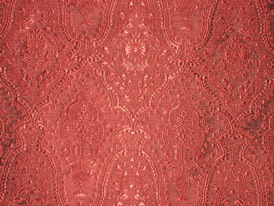 Silk Brocade Fabric WineRed &amp; Black Victorian BRO125[1]