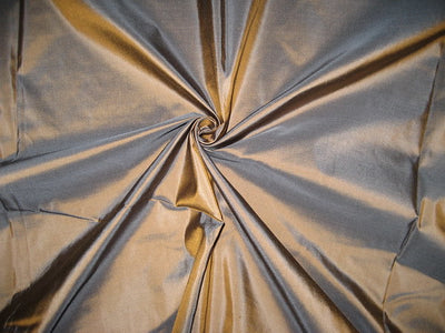 100% Pure SILK TAFFETA FABRIC Brown x Blue Shot colour TAF57[2] 54&quot; wide