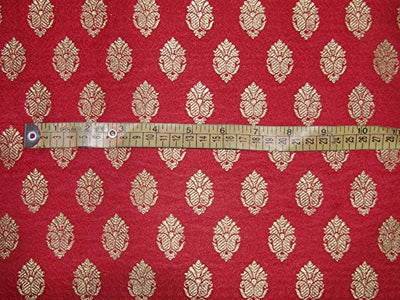 Silk Brocade RED x metallic gold COLOR 44" WIDE BRO710[1]