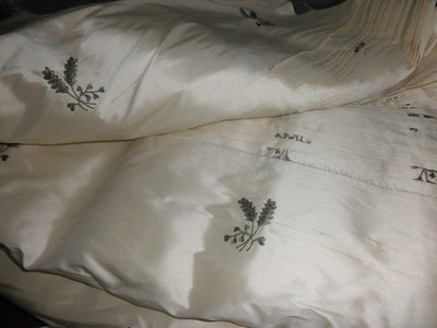 54&quot;silk dupioni embroidered fabric -champagne DUP E 42