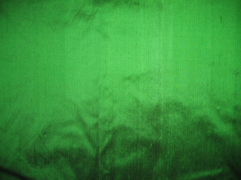 100% Pure SILK Dupion FABRIC Parrot Green x Black Shot color 54" wide DUP106[2]