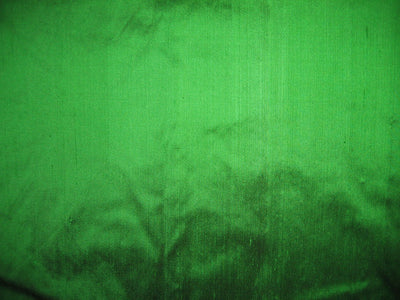 100% Pure SILK Dupion FABRIC Parrot Green x Black Shot color 54" wide DUP106[2]