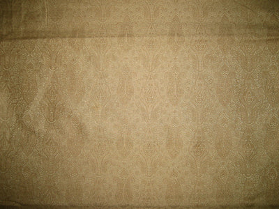 Silk Brocade fabric Light Metallic Gold &amp; Light Gold 44&quot;