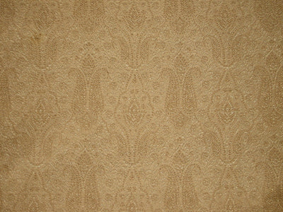 Silk Brocade fabric Light Metallic Gold &amp; Light Gold 44&quot;