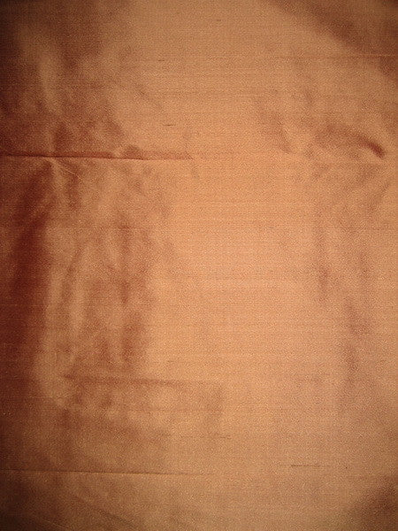 100% Pure SILK Dupion FABRIC Rust with Beige Shot colour 54&quot; wide DUPA1[1]