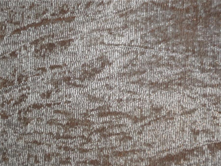 Nude Devore Burnout Velvet Stripes fabric 44" wide