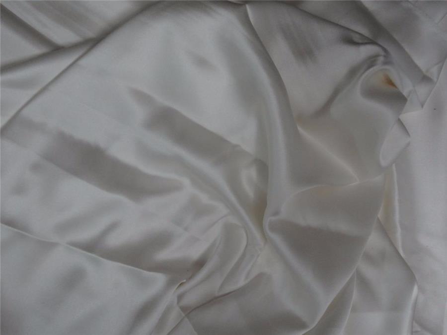 Heavy Silk Satin in Natural White 40MM - East & Silk