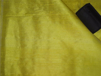 100% PURE SILK DUPIONI FABRIC DULL SUNSHINE YELLOW colour 54&quot; wide WITH SLUBS*MM68[2]