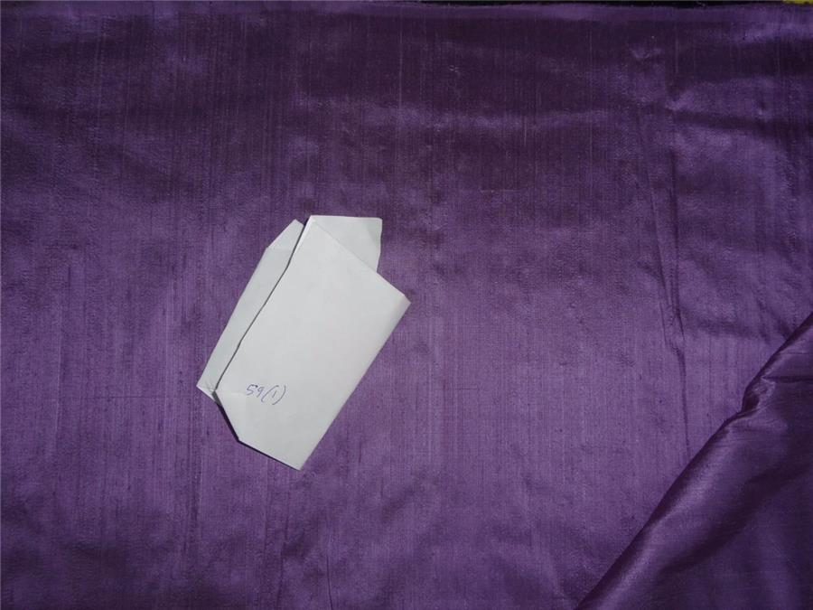 100% PURE SILK DUPION FABRIC BRIGHT PURPLE colour 54&quot; wide WITH SLUBS* MM64[3]