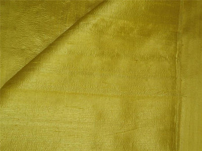 100% PURE SILK DUPIONI FABRIC BRIGHT PASTEL YELLOW 54&quot;WITH SLUBS*