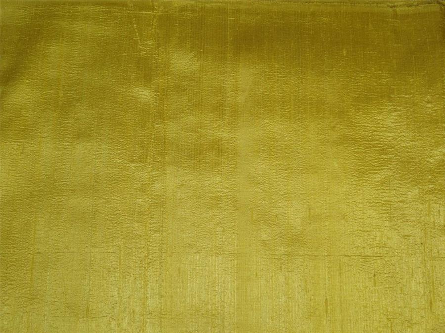 100% PURE SILK DUPIONI FABRIC BRIGHT PASTEL YELLOW 54&quot;WITH SLUBS*