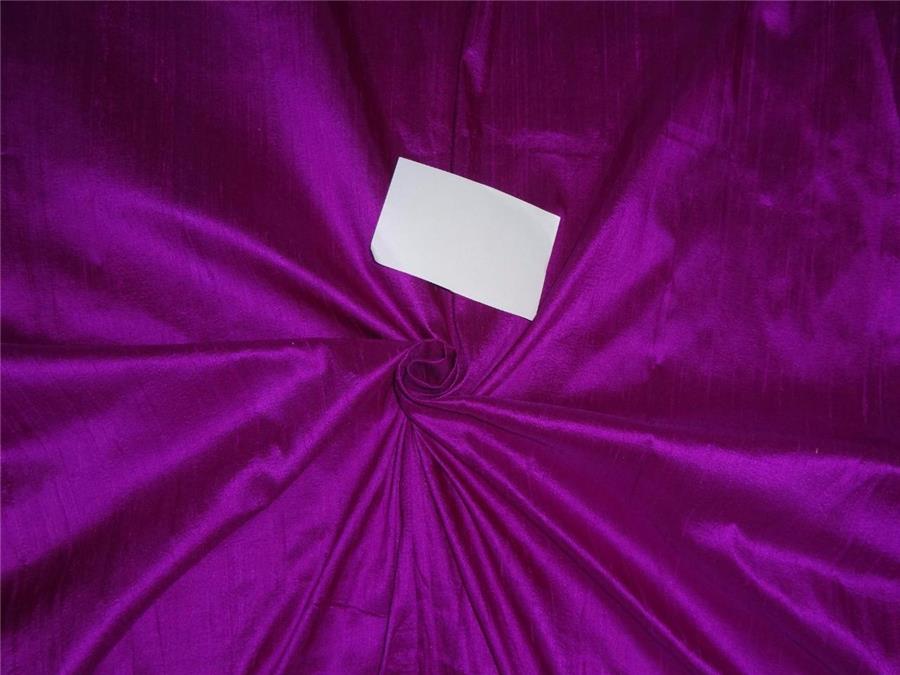 100% PURE SILK DUPIONI FABRIC DEEP INDIAN PINK colour 54&quot;wide WITH SLUBS*MM63[5]