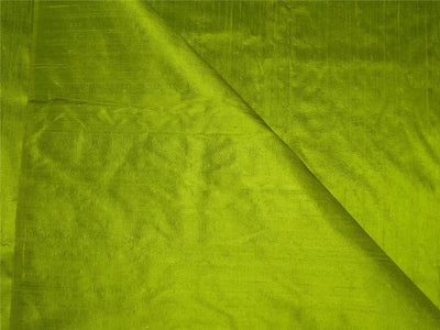 100% PURE SILK DUPIONIFABRIC PISTACHIO GREEN colour 54&quot; wide WITH SLUBS*