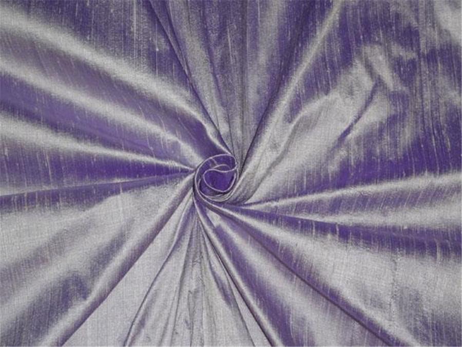 100% PURE SILK DUPION FABRIC PURPLE X IVORY SHOT col our 54&quot; wideWITH SLUBS* MM65[2]