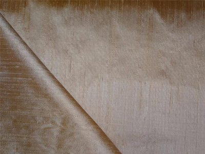 100% PURE SILK DUPIONI FABRIC GOLD X DARK GOLD colour 54&quot; wide WITH SLUBS